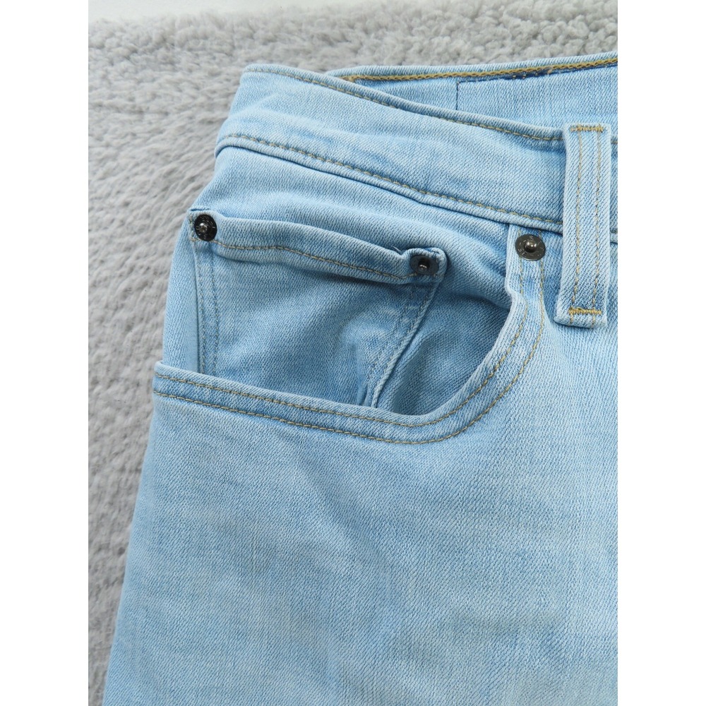 Levis Jeans Womens 22W Blue 726 High Rise Flare Light Wash Stretch Distressing - Picture 3 of 10